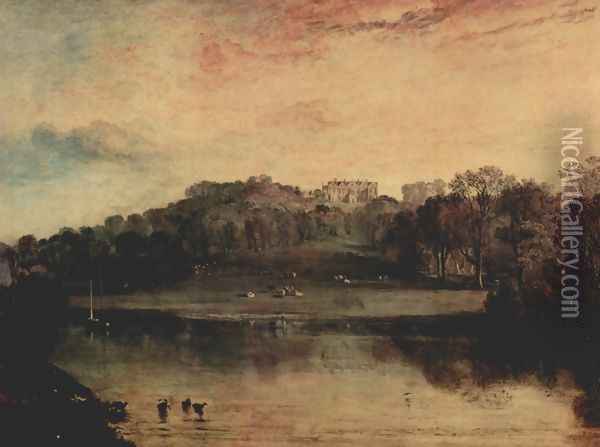 Hill with Turnbridge, domicile of the W.F. Woodgate Oil Painting - Joseph Mallord William Turner