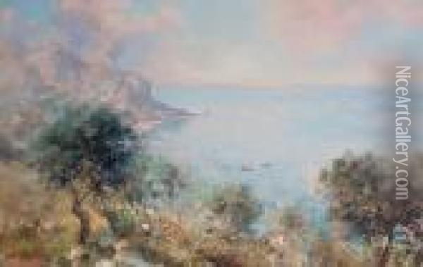 Capri Oil Painting - Giuseppe Casciaro