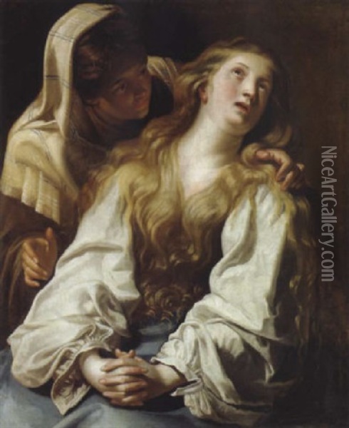 La Maddalena Penitente Oil Painting - Abraham Janssens