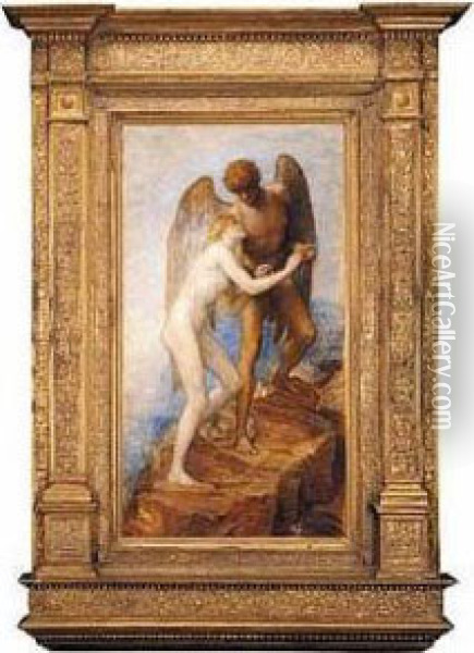 Love And Life Oil Painting - George Frederick Watts