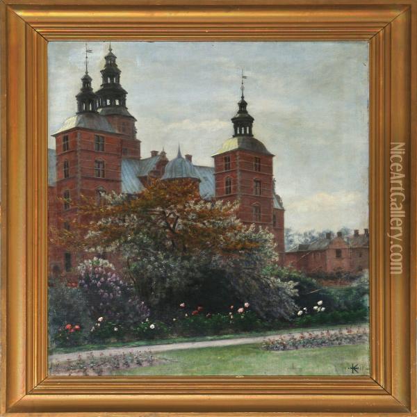 Rosenborg Castle Oil Painting - Johanne Krebs