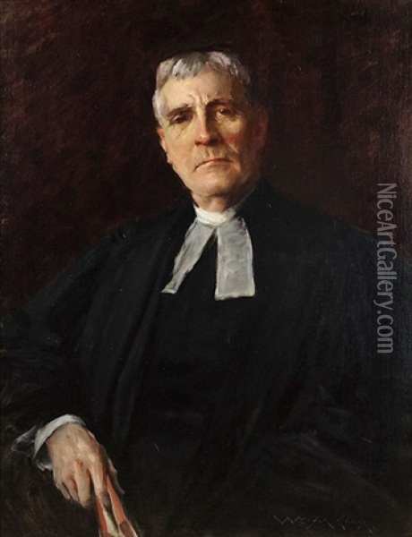 The Reverend John Sparhawk-jones Oil Painting - William Merritt Chase