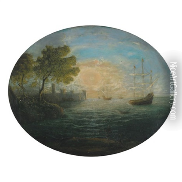 Sea Piece (coast Scene) Oil Painting - Claude Lorrain