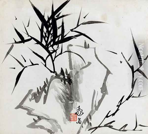 Leaf B, from Tian Jingzhai mozhu ce, from Rugao, Jiangsu province Oil Painting - Rang Tian