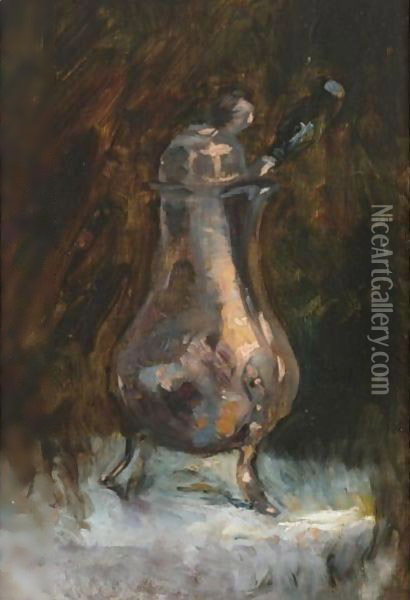 Cafetiere Oil Painting - Henri De Toulouse-Lautrec
