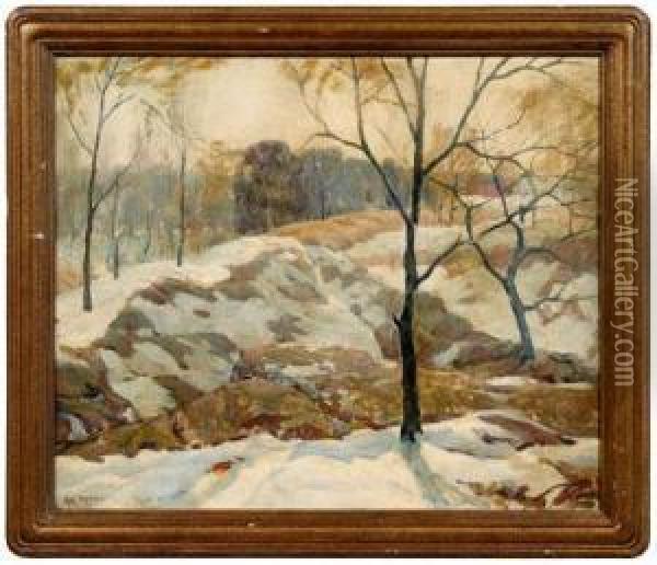 Winter Landscape Oil Painting - Hal Robinson
