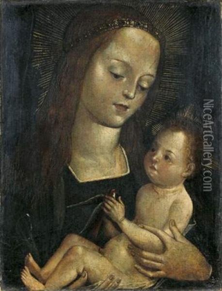 Vierge A L'enfant Oil Painting - Hugo Van Der Goes