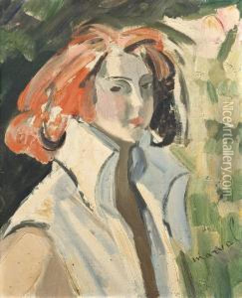 Portrait De Femme Oil Painting - Jacqueline Marval