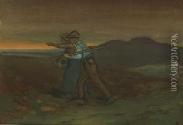 Dawning Of The New Republic Oil Painting - George William, A.E. Russell