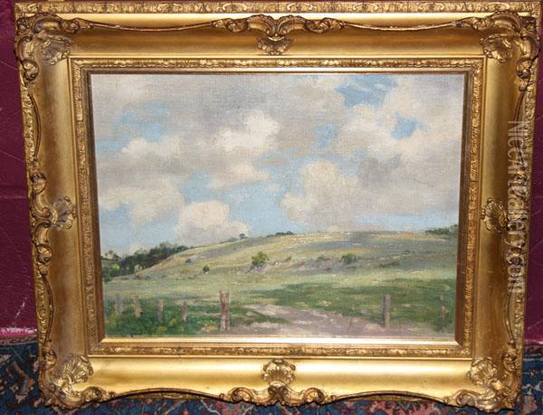Moorland Scene Oil Painting - Arthur Henry Jenkins