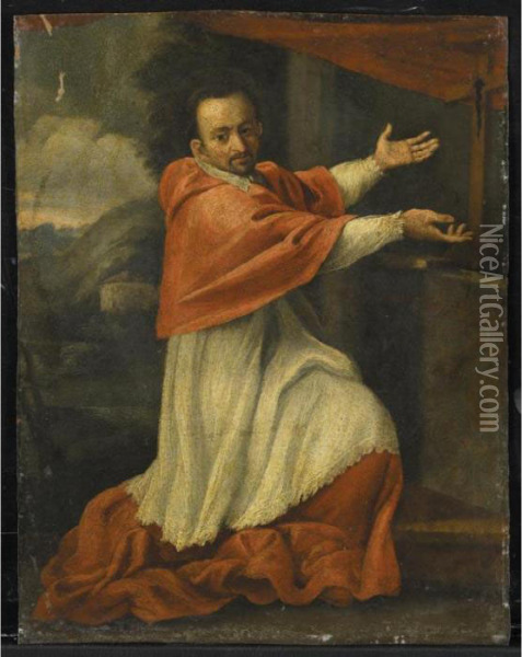 San Carlo Borromeo Oil Painting - Annibale Carracci