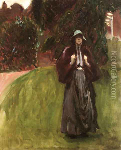 Clementina Austruther-Thompson (sketch) Oil Painting - John Singer Sargent