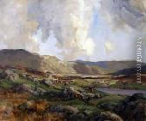 The Donegal Highlands Oil Painting - James Humbert Craig