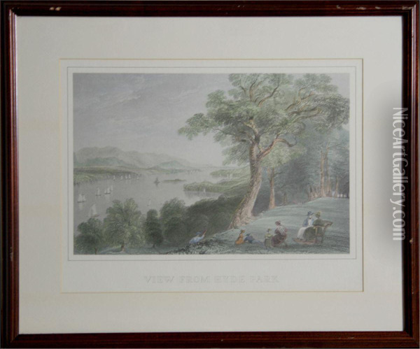 View From Hyde Park Oil Painting - William Henry Bartlett