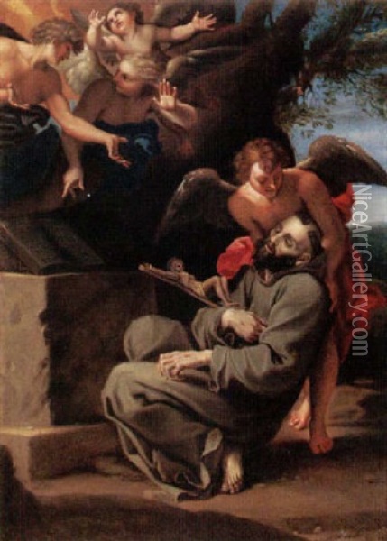 The Ecstacy Of Saint Francis Oil Painting - Annibale Carracci