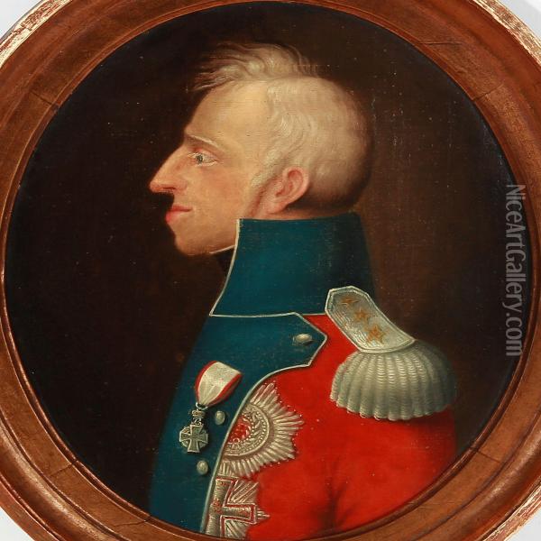 Portrait Of King Frederik Vi Of Denmark Oil Painting - C.W. Eckersberg