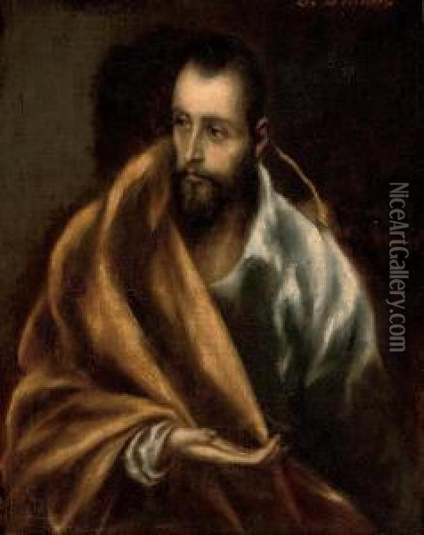 Saint James The Greater Oil Painting - El Greco (Domenikos Theotokopoulos)