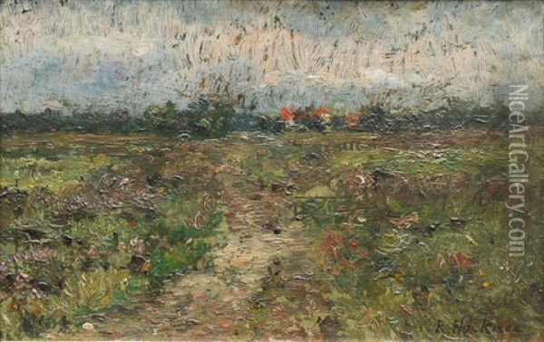 Meadow Oil Painting - Rudolf Hoeckner