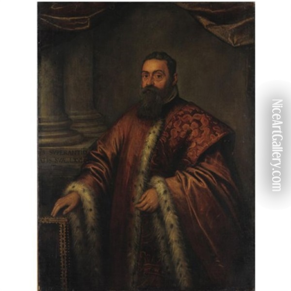 Ritratto Del Senatore Soranzo Oil Painting - Jacopo Palma il Giovane