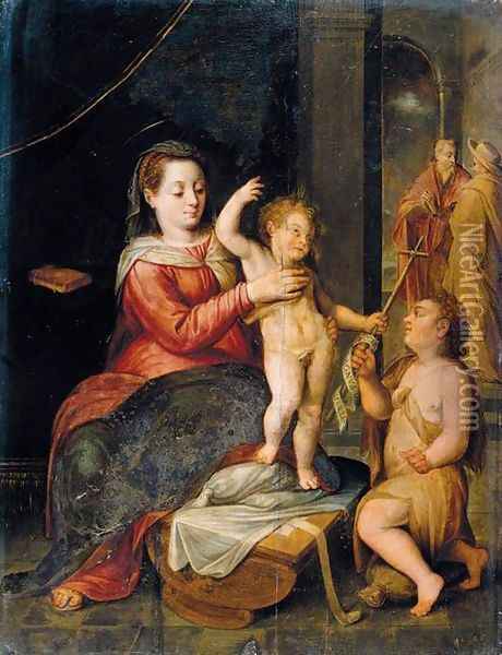The Virgin and Child Oil Painting - Bernaert de Ryckere