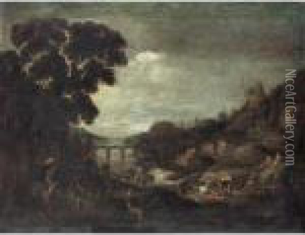 Landscape With The Conversion Of Saul Oil Painting - Paul Bril