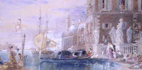 St Georges Venice Oil Painting - James Holland