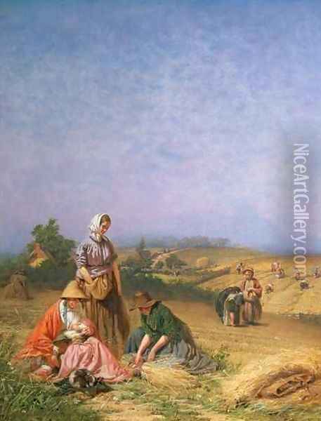 Gleaning Oil Painting - George Elgar Hicks