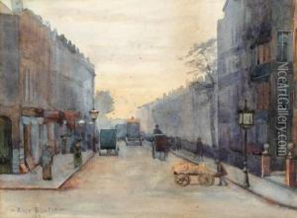 London Street Scene Oil Painting - Rose Barton