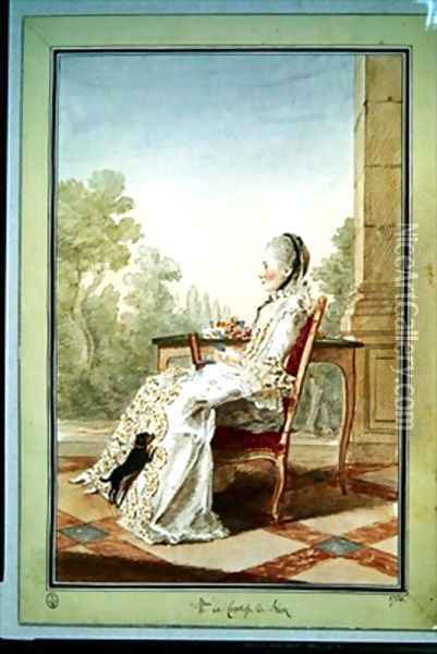 Pauline Charpentier dEnnery La comtesse de Blot Oil Painting - Louis Carrogis Carmontelle