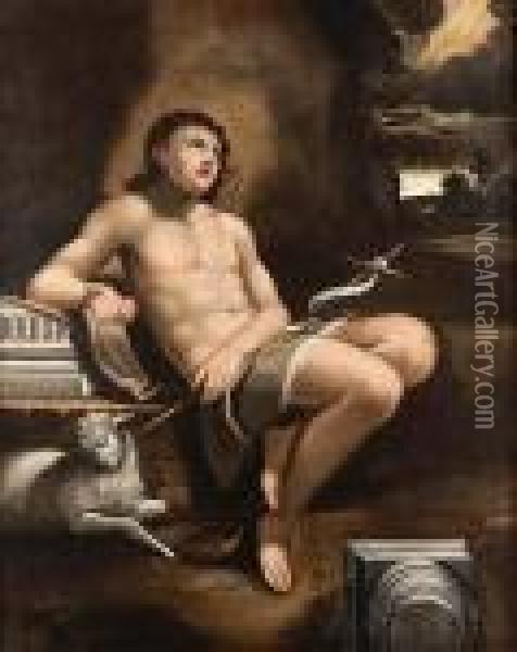 Saint John The Baptist Oil Painting - Michele Desubleo
