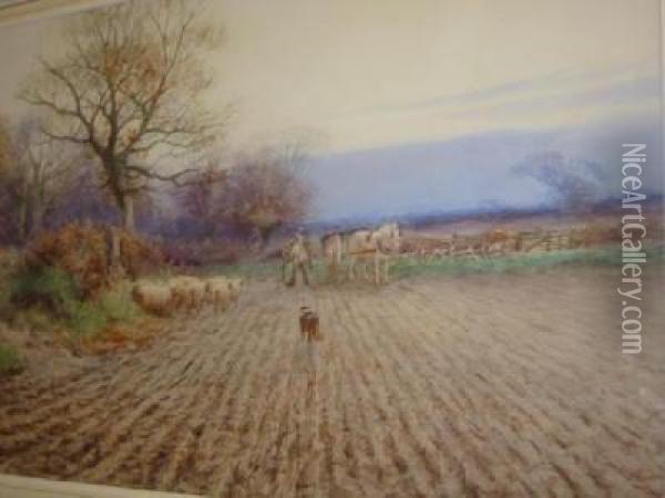The Broken Fence Oil Painting - Henry Stannard