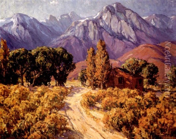 View Near Mount Whitney Oil Painting - Benjamin Chambers Brown