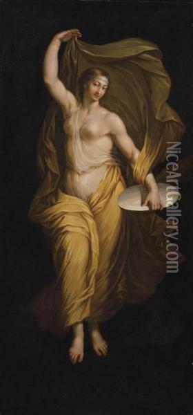 A Nymph Oil Painting - Angelica Kauffmann