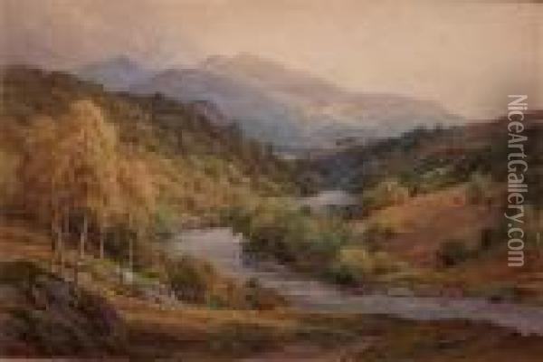Extensive Landscape Oil Painting - Harry Sutton Palmer