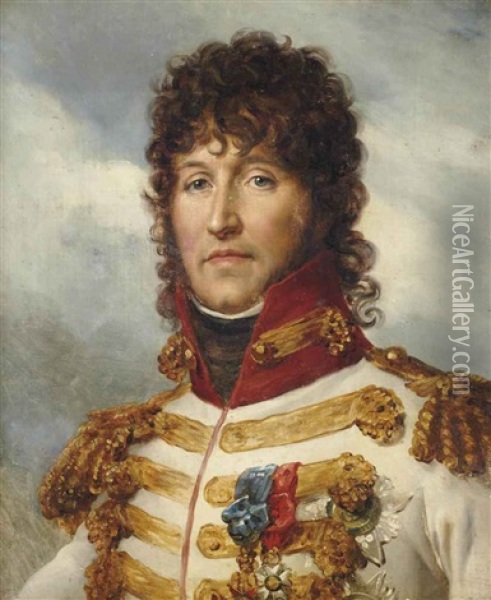 Portrait De Joachim Murat Oil Painting - Francois Pascal Simon Gerard