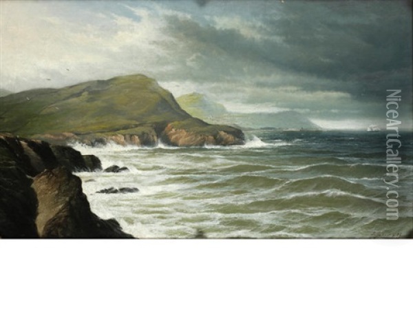 Coastal View Oil Painting - David James