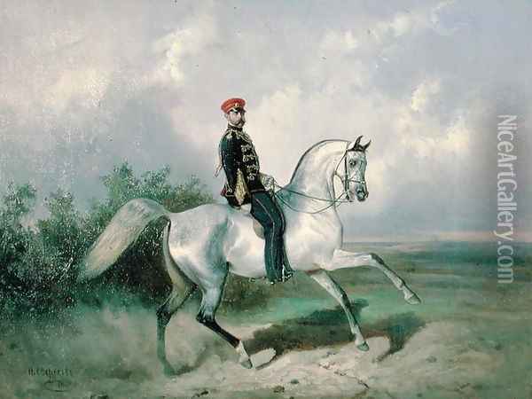 Portrait of Emperor Alexander II 1818-81 1876 Oil Painting - Nikolai Egorovich Sverchkov