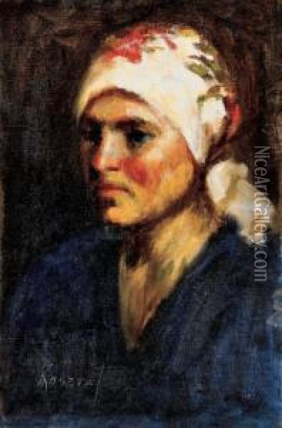Annuska, About 1915-18 Oil Painting - Jozsef Koszta
