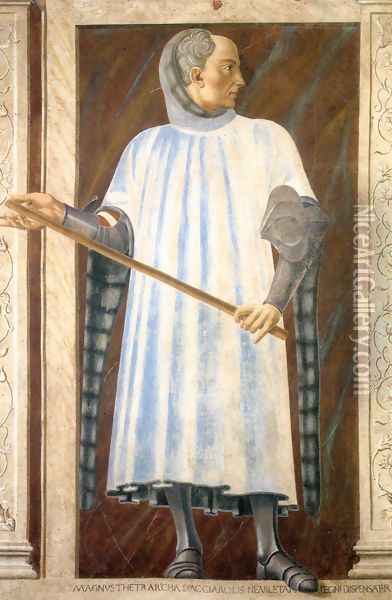Famous Persons Niccoln Acciaiuoli 1450 Oil Painting - Andrea Del Castagno
