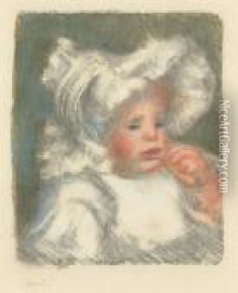 L'enfant Au Biscuit (jean Renoir), 1899(l Oil Painting - Pierre Auguste Renoir