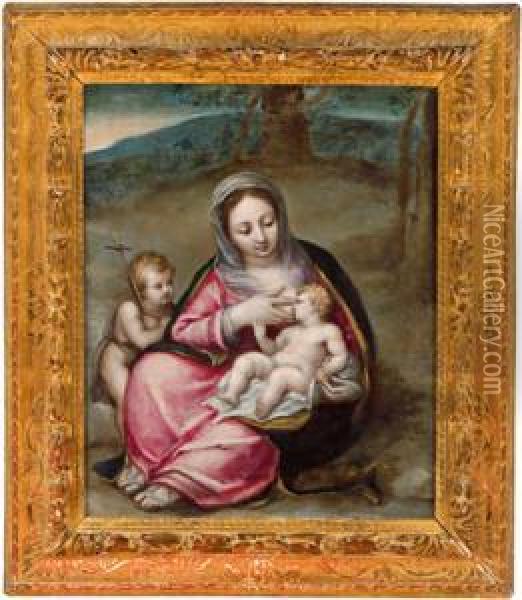 Madonna Con Bambino Oil Painting - Marcello Venusti