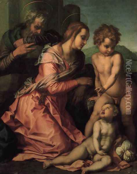 Holy Family 1520 Oil Painting - Andrea Del Sarto