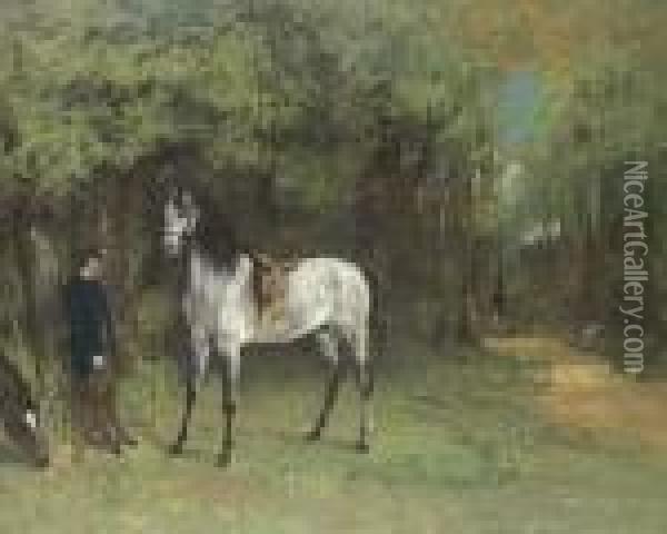 Rendez-vous De Chasse Oil Painting - Gustave Courbet