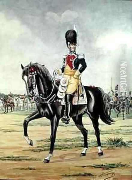 Anne Savary, Duke of Rovigo, Reviewing the Gendarmerie Troops in 1801 Oil Painting - Bucquoy