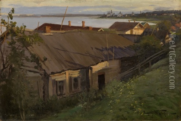 Evening In Rostov Oil Painting - Alexandr Vladimirovich Makovsky