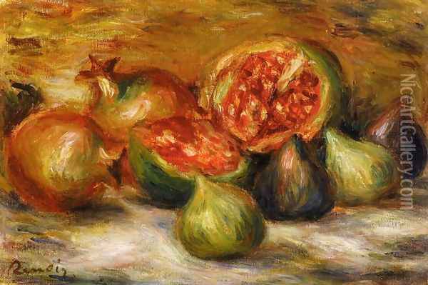 Still Life With Figs Oil Painting - Pierre Auguste Renoir