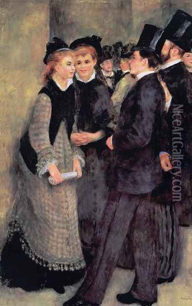 Leaving The Conservatoire Oil Painting - Pierre Auguste Renoir