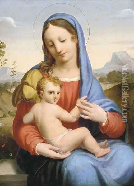 The Madonna and Child 2 Oil Painting - Antonio Allegri da Correggio