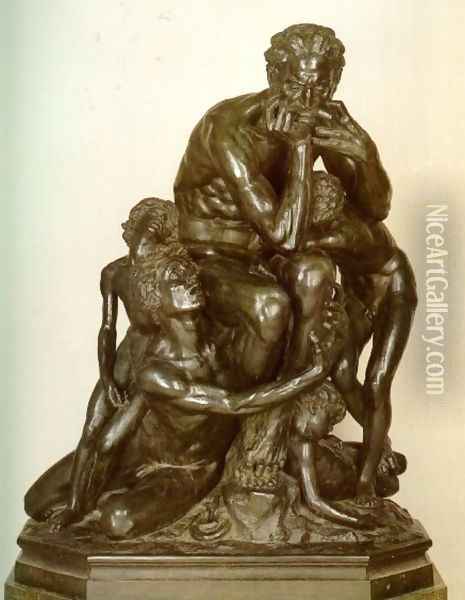 Ugolino and his Sons I Oil Painting - Jean-Baptiste Carpeaux