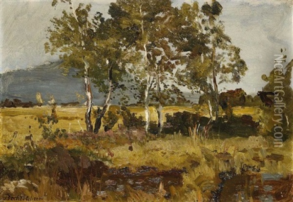 Im Murnauer Moos Oil Painting - Gustav von Bechtolsheim